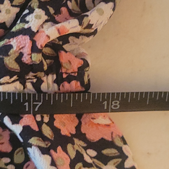 Pink and White Flowers Wrap Bust Spaghetti Strap Dress - Picture 11 of 14